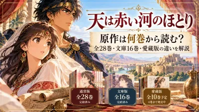 『天は赤い河のほとり』原作は何巻から読む？全28巻・文庫16巻・愛蔵版の違いを解説