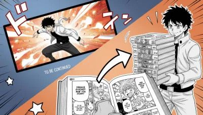 アニメの続き、漫画は何巻からがお得？