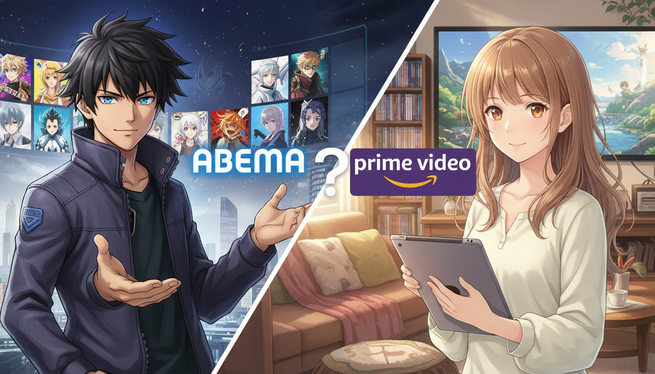 【2026年最新】アニメファンならどっち?ABEMAプレミアムとAmazonプライムビデオを徹底比較!あなたに合うのはどっち?