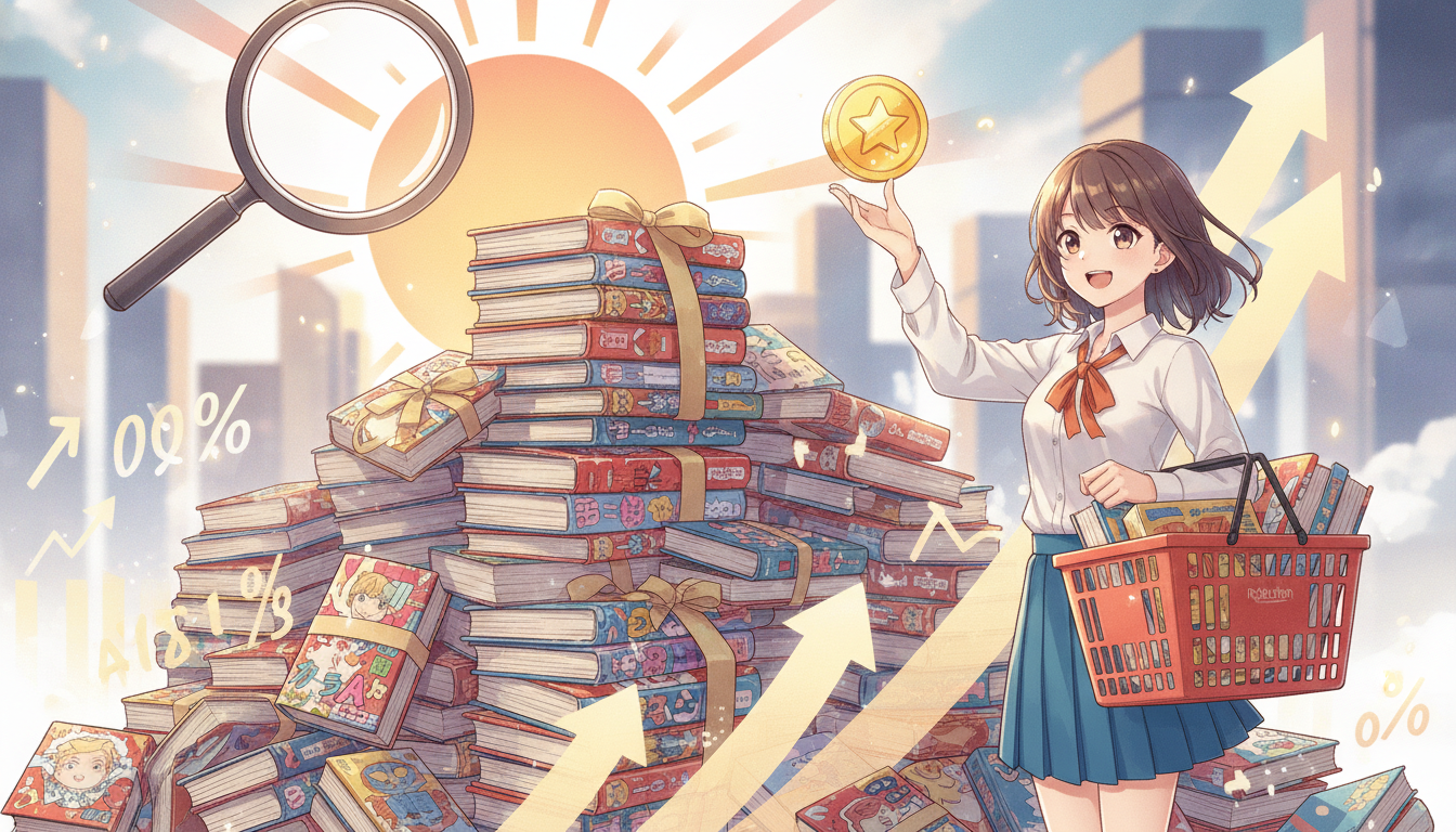 【2026最新】楽天ブックスで漫画をまとめ買いするならSPU活用が正解！3,000円以上購入がお得な理由とポイントを限界まで引き上げる買い方ハック術！