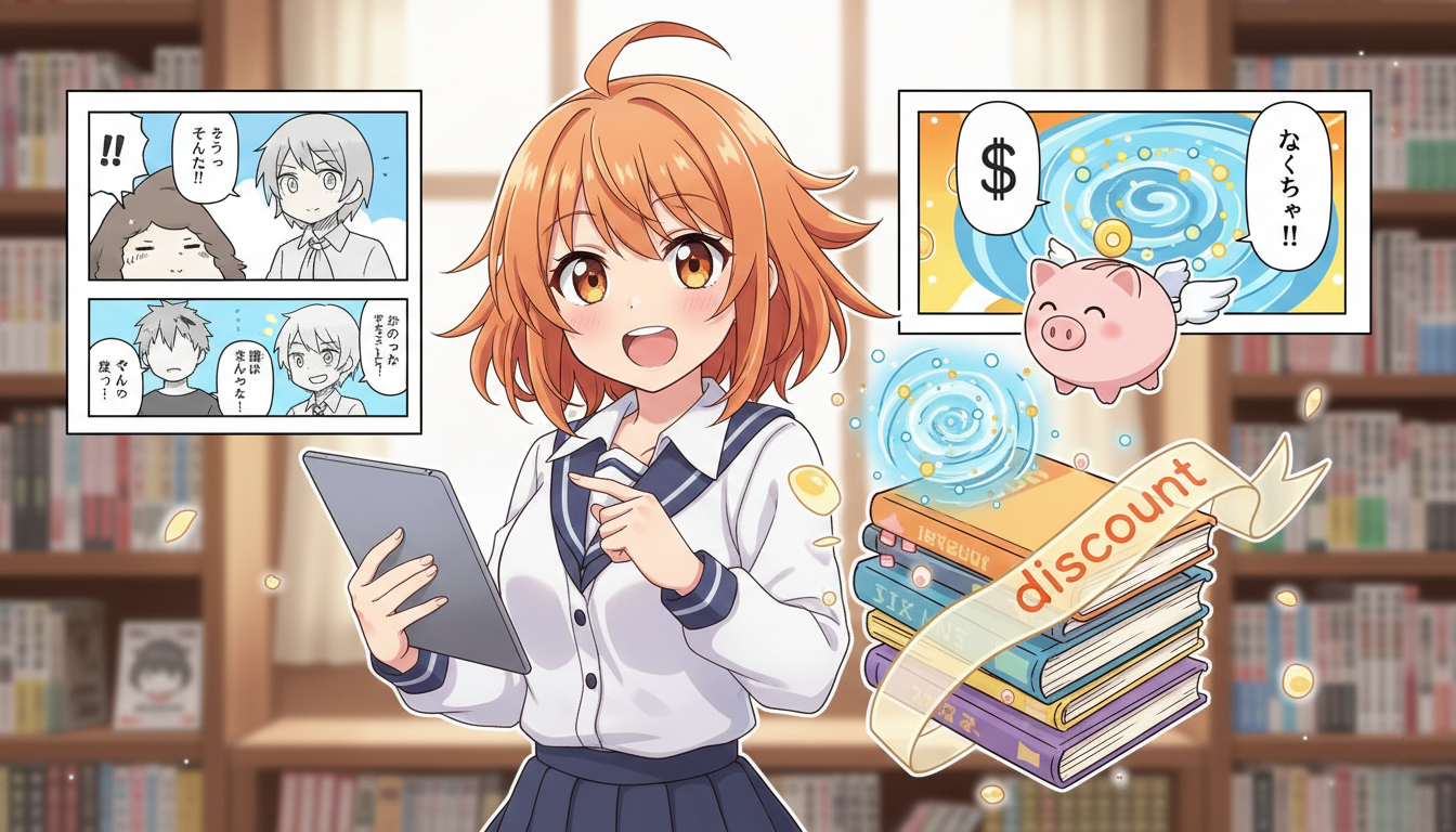 アニメ原作は初回割引とポイント還元で賢くお得に読める！