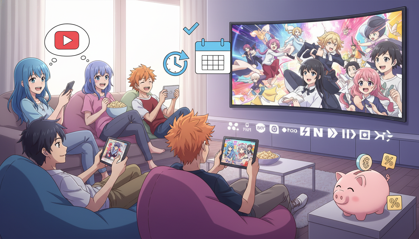 アニメ見逃し配信、全話一気見するならVODの無料トライアルが断然お得！