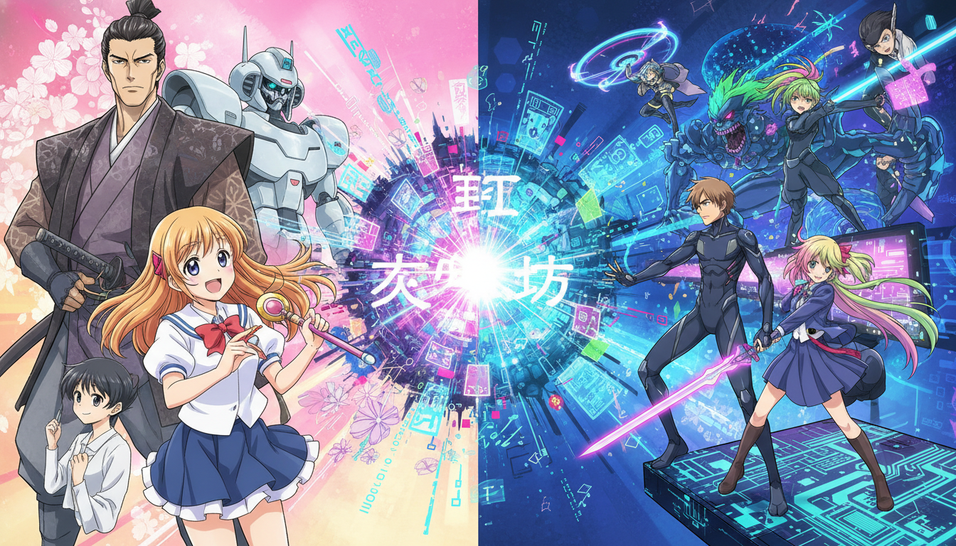 アニメ・漫画のジャンルは今、時代の最先端と融合している！